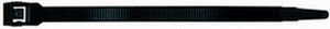 Стяжки кабельные с горизонтальной заниженной головкой SapiSelco, черные, полиамид 6.6